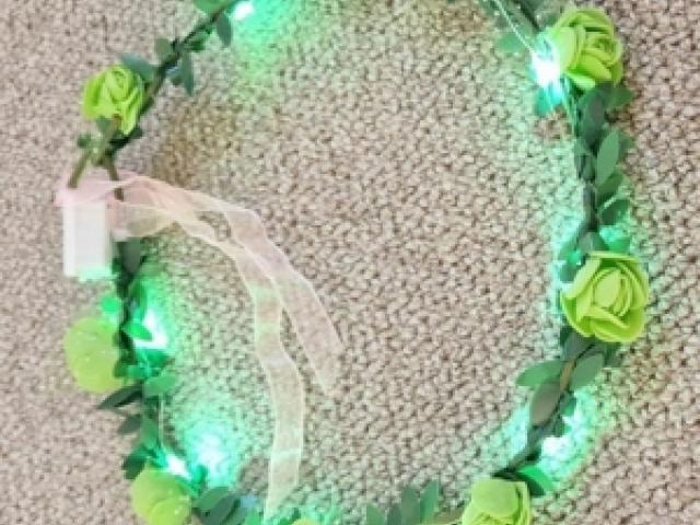 led Bkumenkranz Haarkranz Haarband Haarschmuck Louis - 1