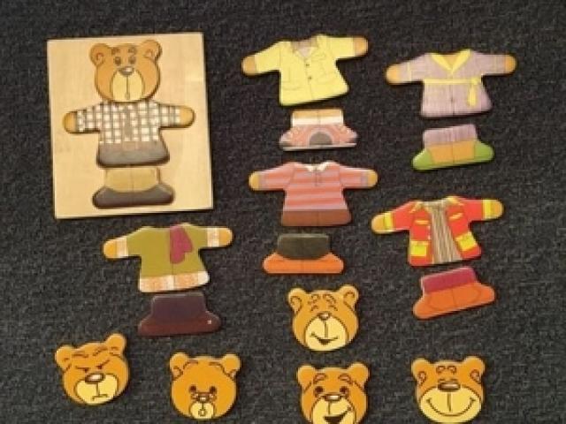 Eichhorn Bären-Figuren Holz-Puzzle - 1